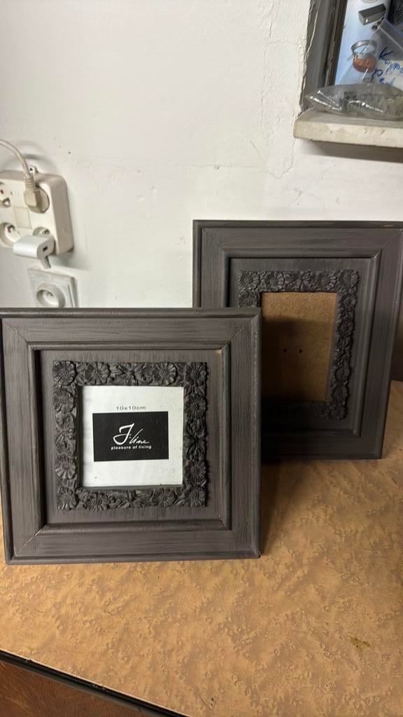 Set fotokaders hout, Ophalen, Zo goed als nieuw, Hout