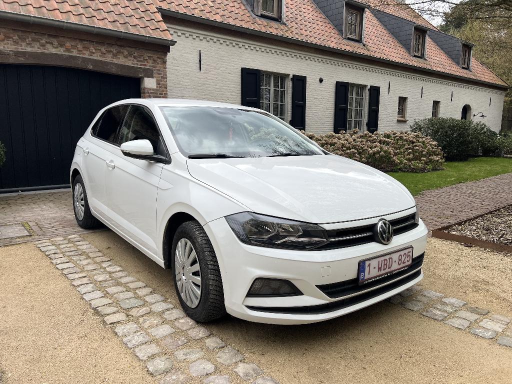 Volkswagen Polo 1.0, Auto's, Voorwielaandrijving, Stof, Wit, Handgeschakeld