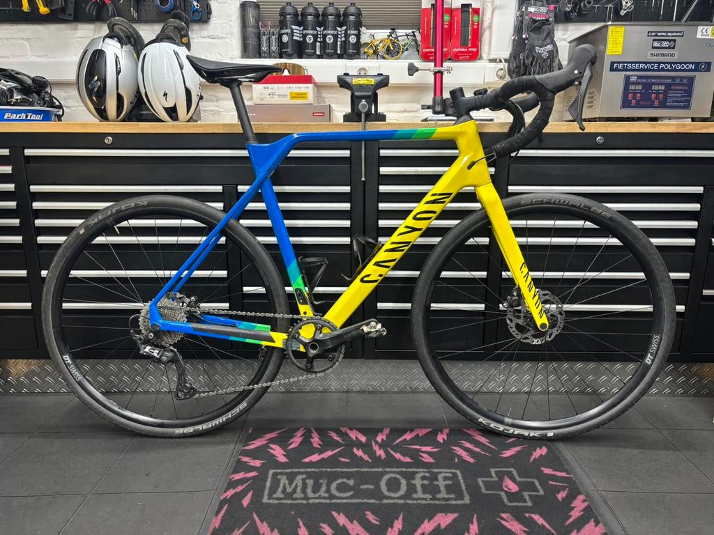 Canyon Inflite CF SL maat L ( +/- 56-58cm ) 1.75m t/m 1.85m, Fietsen en Brommers, Fietsen | Racefietsen, 28 inch, Carbon, Zo goed als nieuw