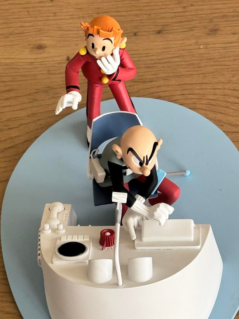 Statuette Spirou & Fantasio - "La Bulle" - Franquin lim tbe, Enlèvement ou Envoi, Comme neuf