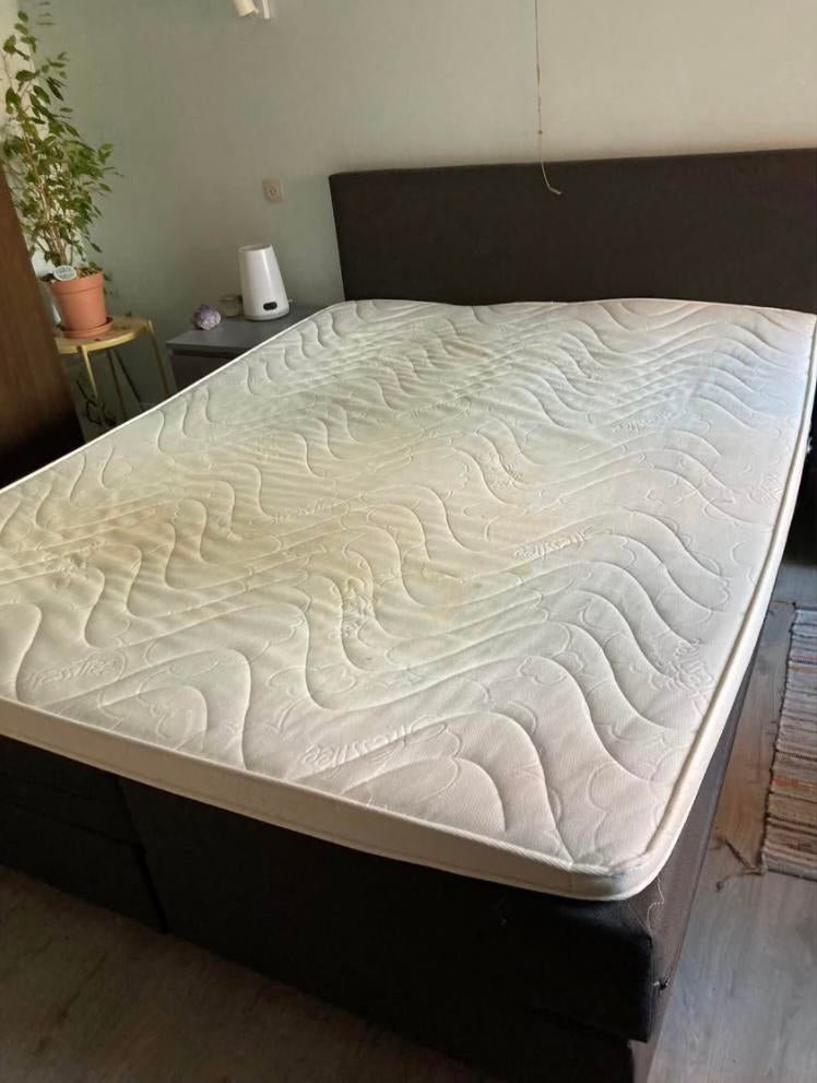 Boxspring 160x210, Ophalen, Gebruikt, 210 cm, Tweepersoons