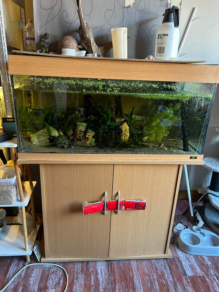 Aquarium + armoire, Animaux & Accessoires, Enlèvement, Utilisé, Aquarium vide, JBL