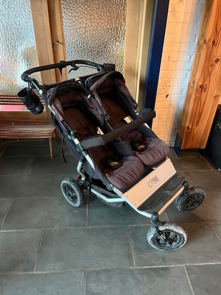 Mountain BUGGY duet + extra’s, Ophalen, Gebruikt, Maxi-Cosi, Zonnekap