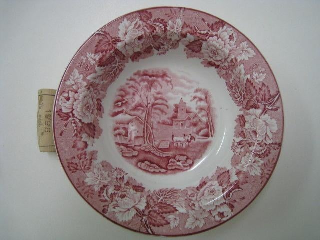 Kommetje, wit met rood, Enoch Woods English Scenery, Collections, Enlèvement