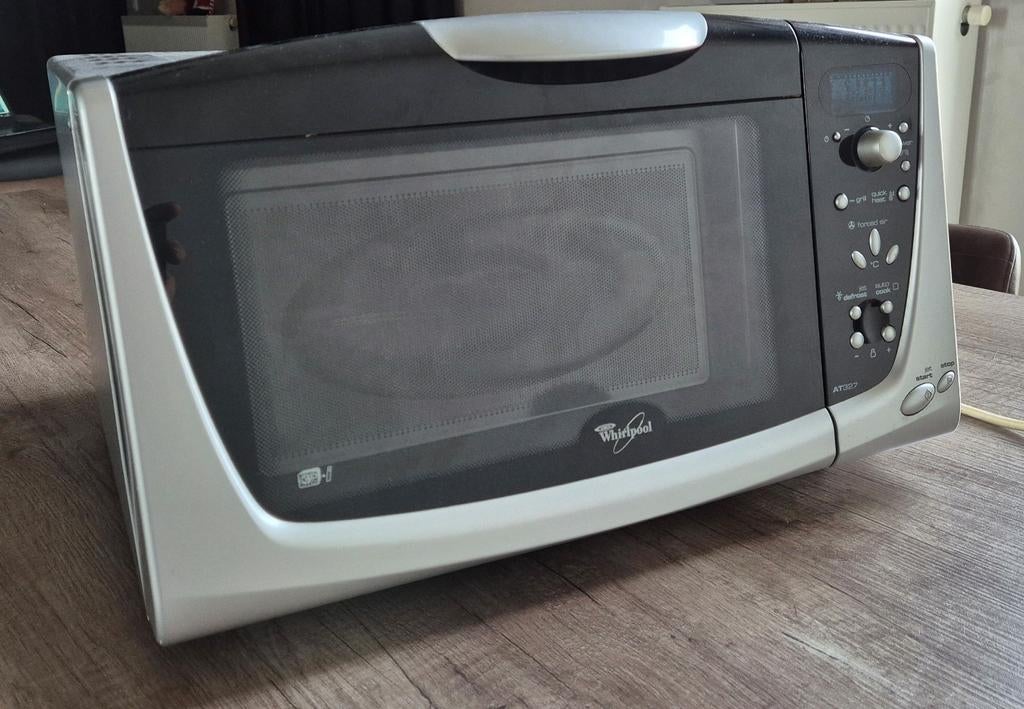 Microgolf Combi Whirlpool, Elektronische apparatuur, Ophalen, Crisp, Zo goed als nieuw, Draaiplateau