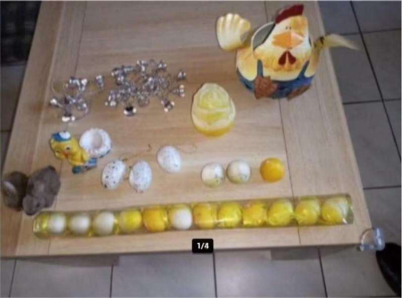 paasdecoratie knuffels: 3 konijnen 1 eend - 1-3€/st 10€/lot, Diversen, Pasen, Ophalen of Verzenden