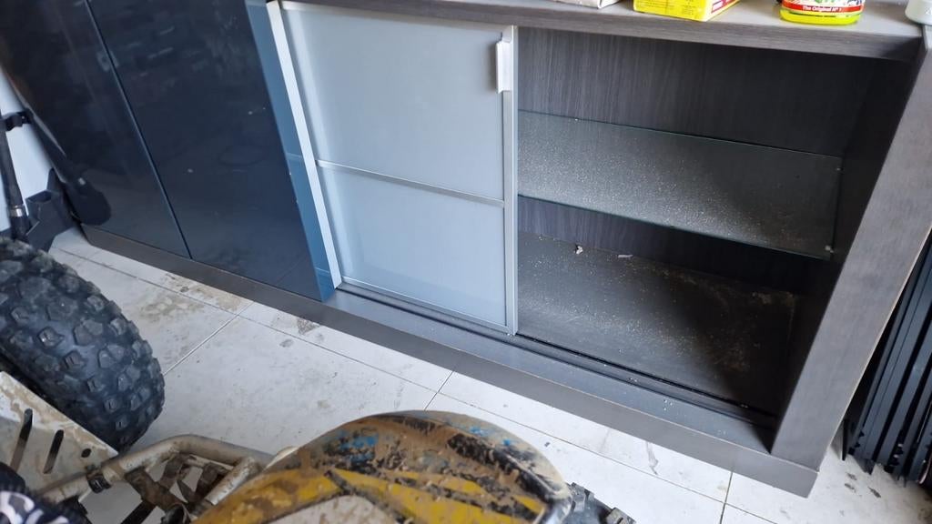 Dressoir woonkast, Huis en Inrichting, Ophalen, 150 tot 200 cm, Zo goed als nieuw, 25 tot 50 cm