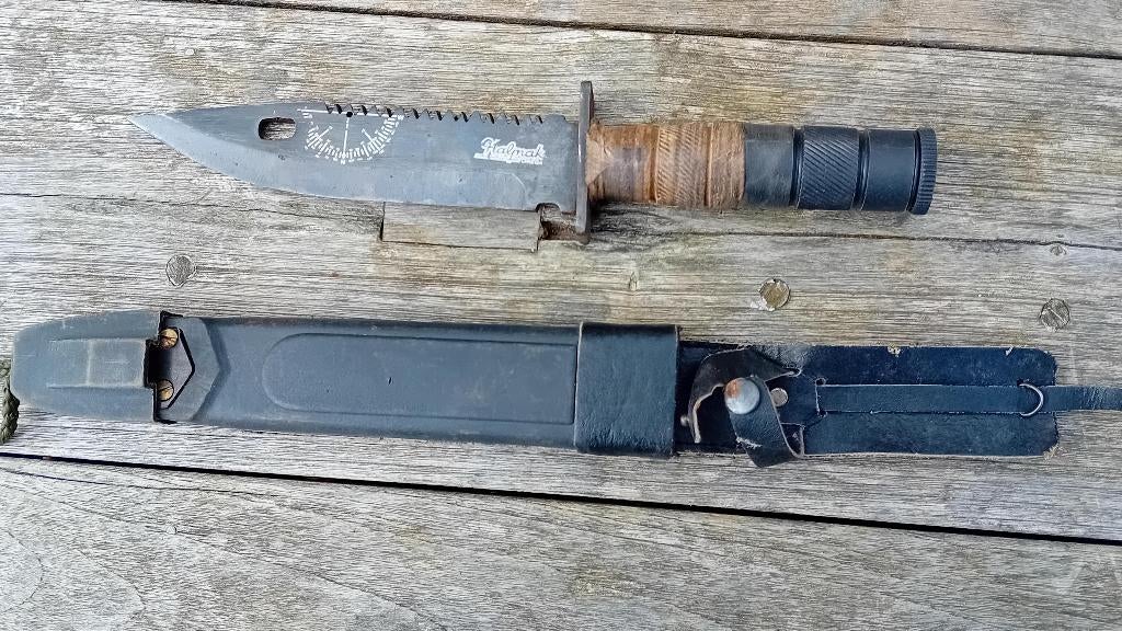 Couteau de plongée OMEGA, couteau à espadon, Collections, Objets militaires | Général, Enlèvement ou Envoi, Armée de terre, Couteau ou Poignard