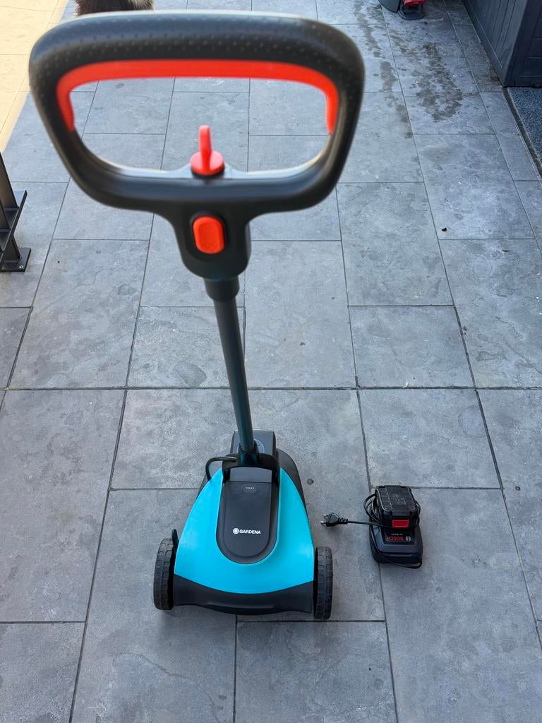 GARDENA HandyMower Grasmaaier - Incl. 18V accu en lader, Tuin en Terras, Grasmaaiers, Gebruikt, Ophalen
