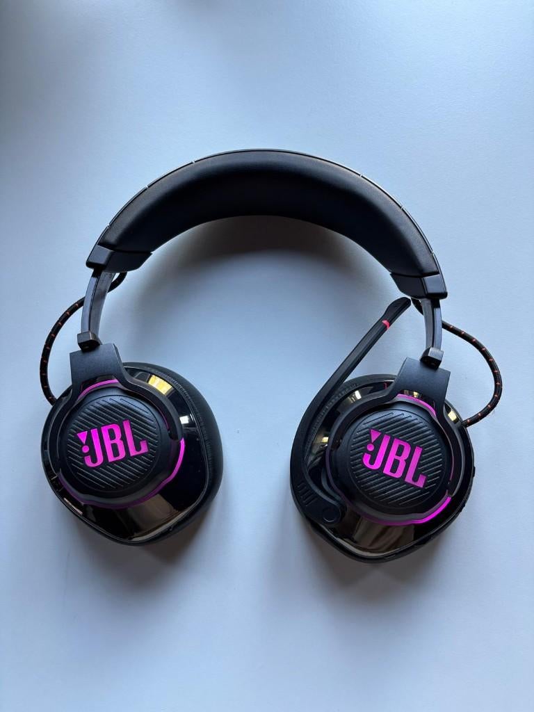 JBL Quantum 800 met NIEUWE ear pads, Computers en Software, Headsets, Refurbished, Over-ear, Draadloos, Gaming headset, Ophalen
