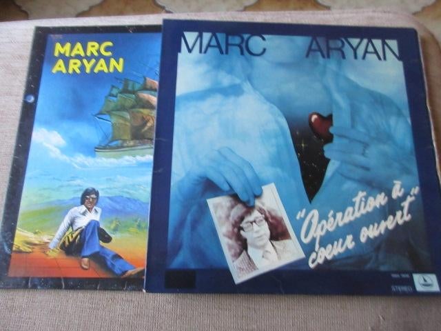 Original Lot 2 Vynil LP Marc Aryan VG, CD & DVD, Enlèvement ou Envoi, Utilisé, 12 pouces, Pop