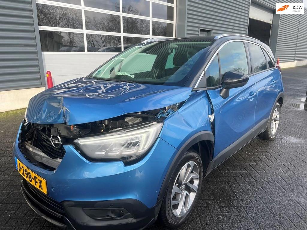 Opel Crossland X 1.2 Turbo Ultimate AUTOMAAT|PANORAMADAK, Auto's, Opel, 840 kg, Gebruikt, Euro 6, Blauw