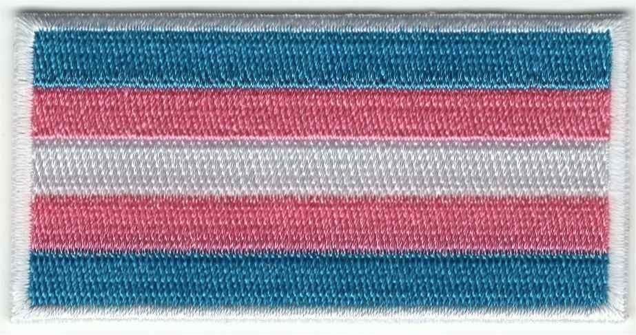 Transgender vlag stoffen opstrijk patch embleem, Verzamelen, Kleding en Patronen, Verzenden, Nieuw