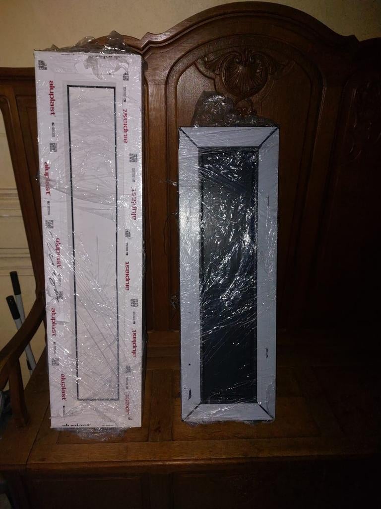 2 Châssis PVC fixes neufs - 100€/pièce, Enlèvement, Neuf, 80 à 120 cm, Moins de 80 cm