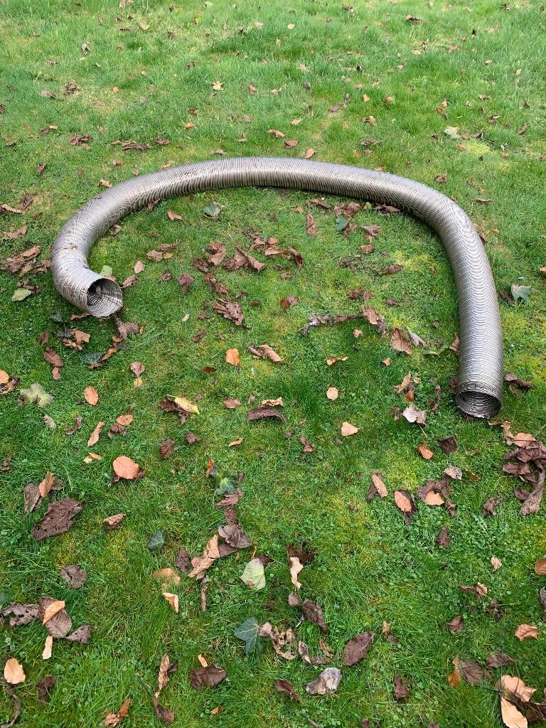 inox flexibele buis diameter 120mm / lengte 3.5 meter, Ophalen, Gebruikt, 2 tot 4 meter, 80 mm of meer