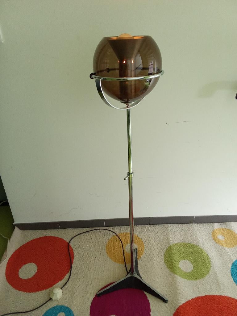 lampadaire Space Age, Ophalen, Gebruikt, Hollywood regency, Glas