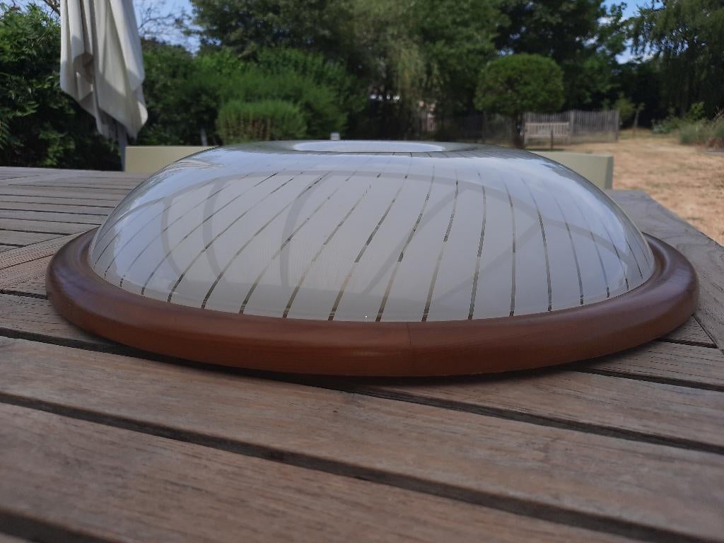 Plafondlamp in kunststof, merk Massive,retro, Ophalen, Zo goed als nieuw, Kunststof