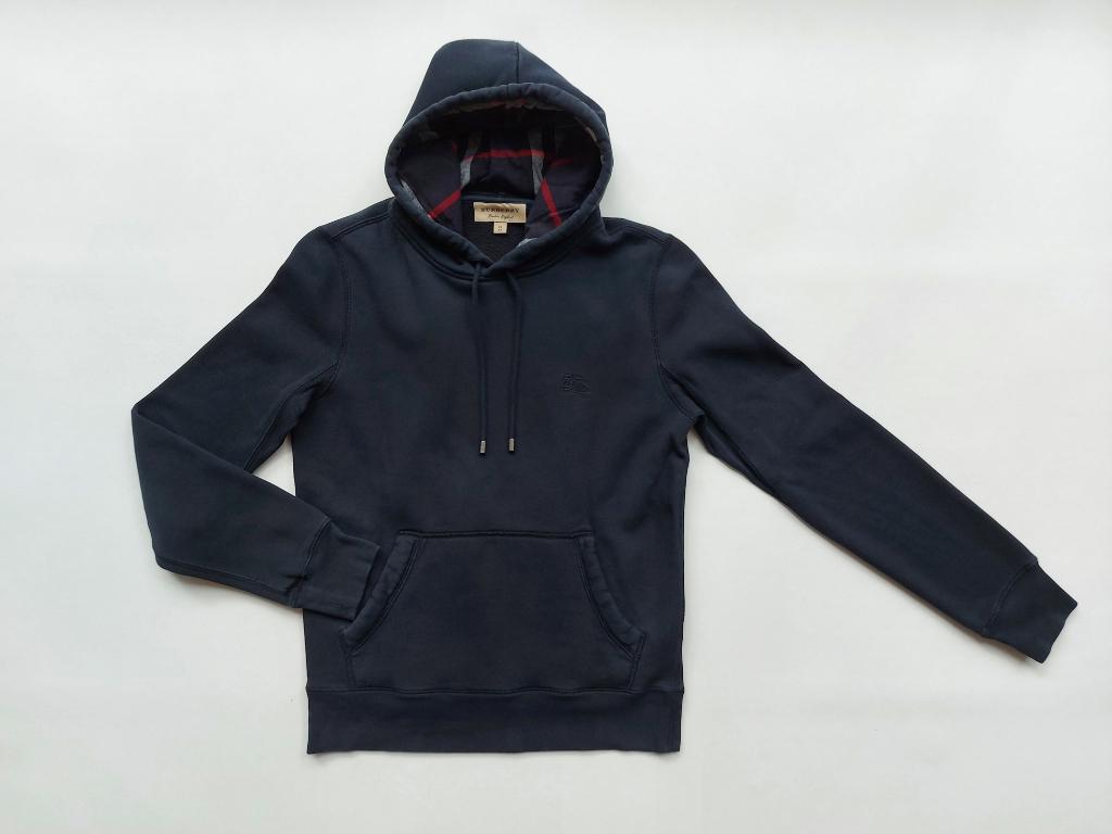 BURBERRY donkerblauwe hoodie MAAT XS : ALS NIEUW !, Kleding | Heren, Truien en Vesten, Zo goed als nieuw, Maat 46 (S) of kleiner