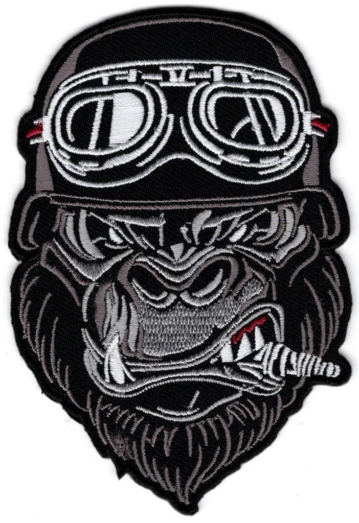 Gorilla Biker stoffen opstrijk patch embleem #2, Verzenden