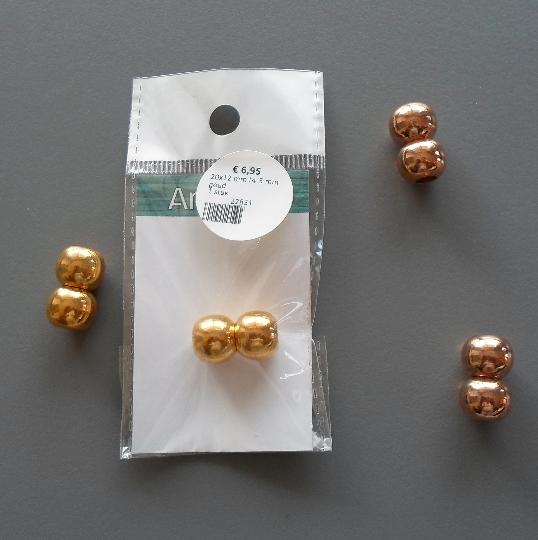 Set van 4 magnetische sluitingen voor rond leer van 4-5 mm, Ophalen of Verzenden, Nieuw, Overige typen