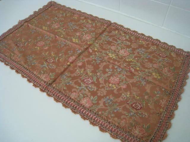 Onderlegger, rechthoekig, 70 x 40 cm, roze met bloemmotieven, Huis en Inrichting, Woonaccessoires | Plaids en Woondekens, Ophalen