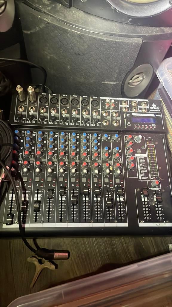 Devine mixdesk 1202FX-MP, Muziek en Instrumenten, Mengpanelen, Verzenden, Zo goed als nieuw