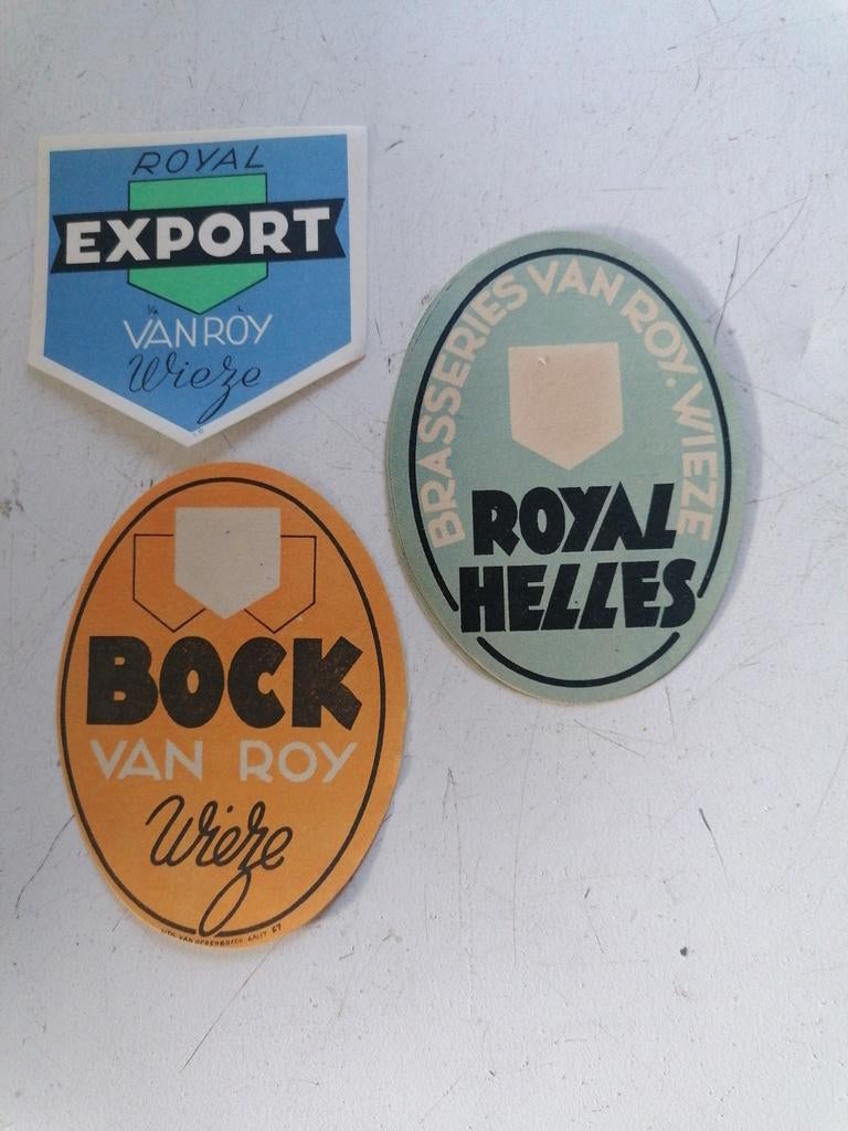 3 oude wieze etiketten, Ophalen of Verzenden