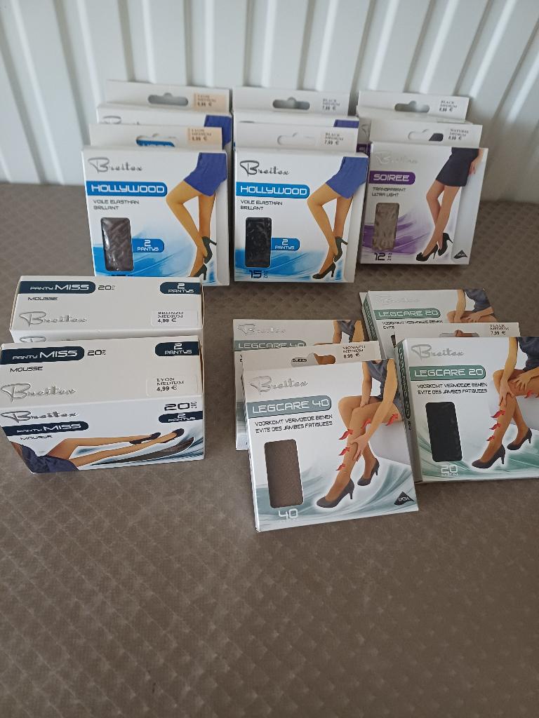 12 stuks Breitex Medium,Lycra,topkwaliteit,, Kleding | Dames, Leggings, Maillots en Panty's, Ophalen of Verzenden, Nieuw, Maat 40/42 (M)