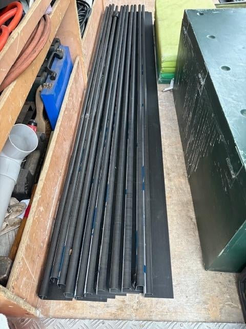 Dakranden zwarte zink  30lm plus hoeken Nieuw!!!!, Ophalen, Nieuw