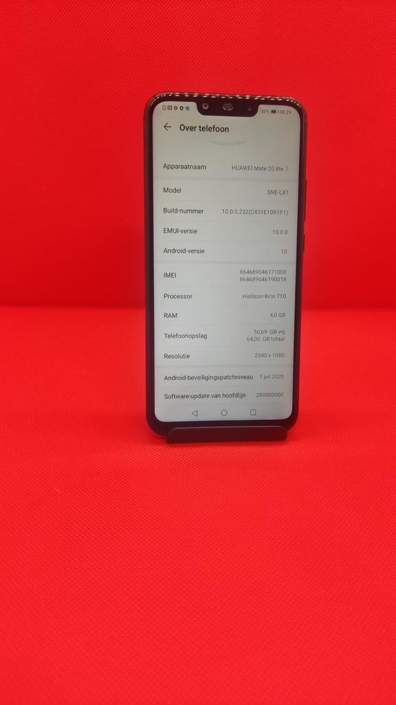 Huawei mate 20 lite, Telecommunicatie, Mobiele telefoons | Huawei, Verzenden