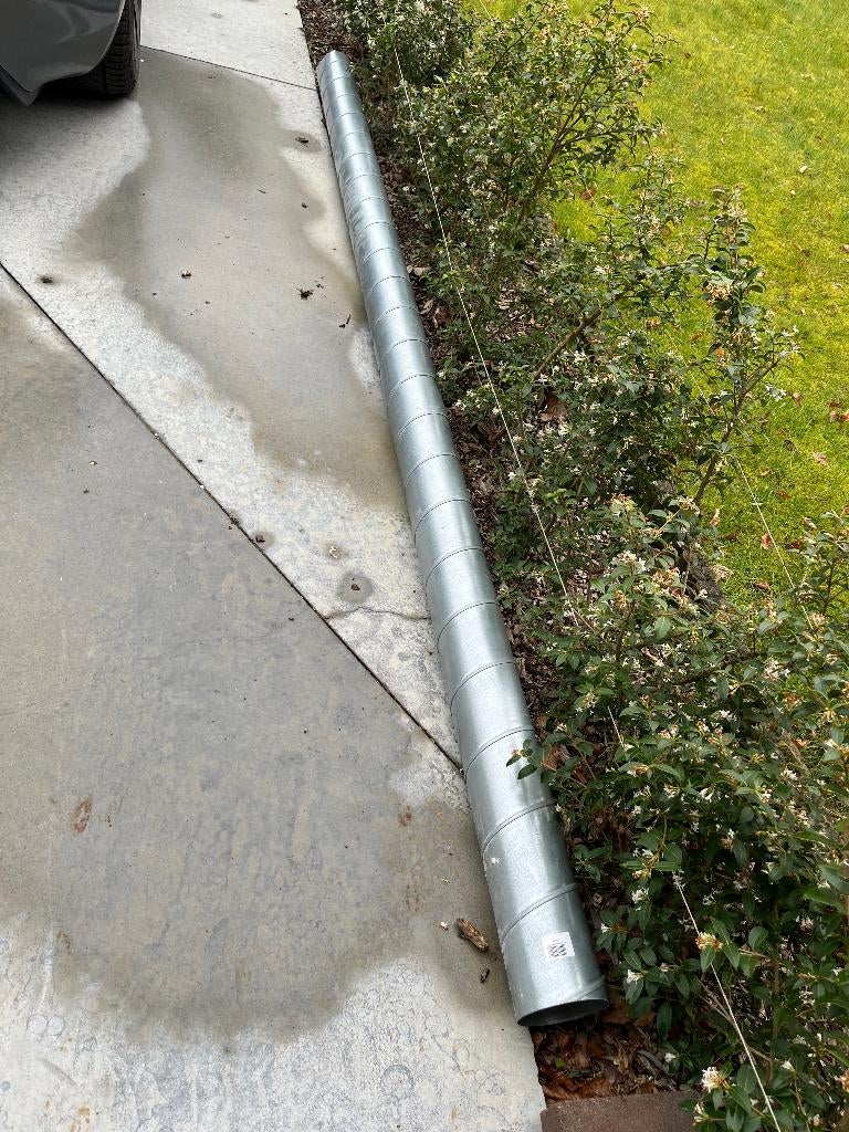 ventilatie/ spirobuis 3 meter 125 diameter, Doe-het-zelf en Bouw, Ophalen, Nieuw, Ventilator en Afzuiger