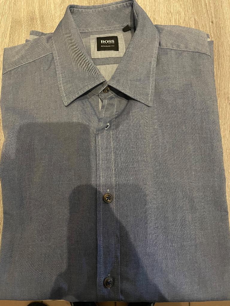 Hemd Hugo Boss (Black), maat M. Weinig gedragen., Vêtements | Hommes, Chemises, Tour de cou 39/40 (M), Enlèvement ou Envoi, Hugo boss