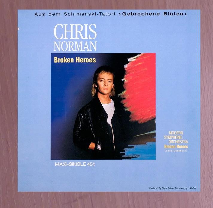 12" Maxi -  Chris Norman ‎– Broken Heroes, Cd's en Dvd's, Vinyl | Pop, Ophalen of Verzenden, Gebruikt, 12 inch