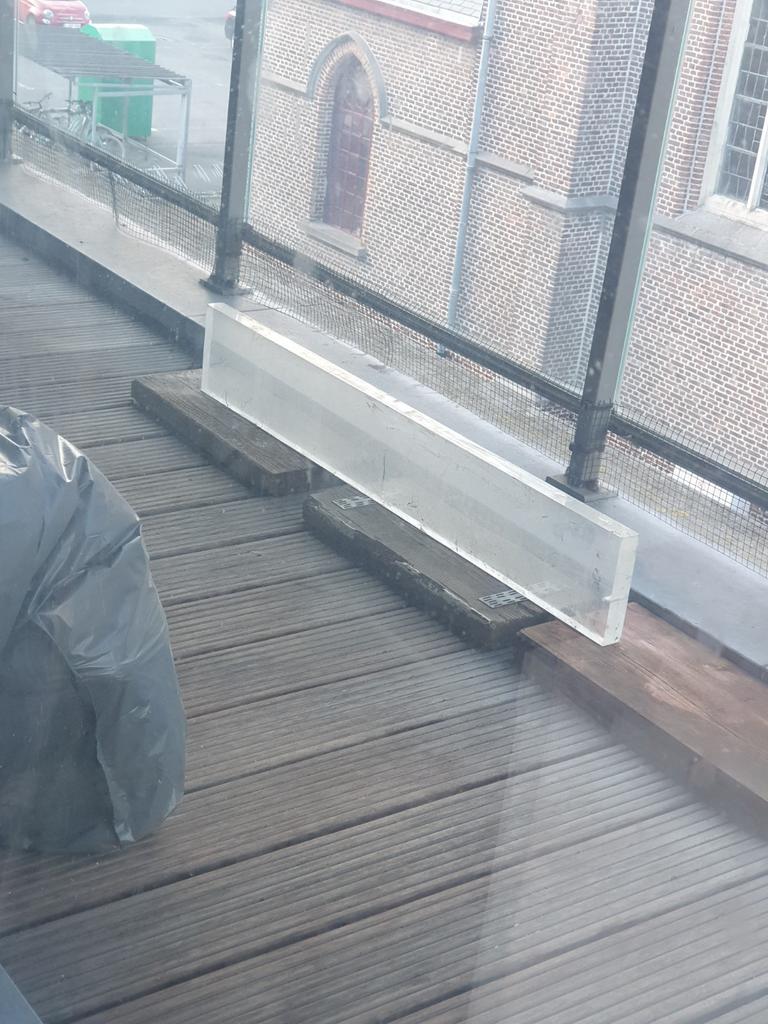 Marche d'escalier longue en PLEXIGLAS de 37 mm d'épaisseur, Jardin & Terrasse, Terrasses, Enlèvement, Synthétique