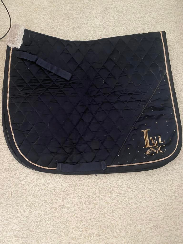 Elegant zwart dekje, Dieren en Toebehoren, Zadeldekje, Zo goed als nieuw, Zwart, Glitter