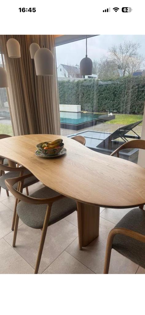 Eiken tafel, Huis en Inrichting, Ophalen, Eikenhout, 50 tot 100 cm, Zo goed als nieuw