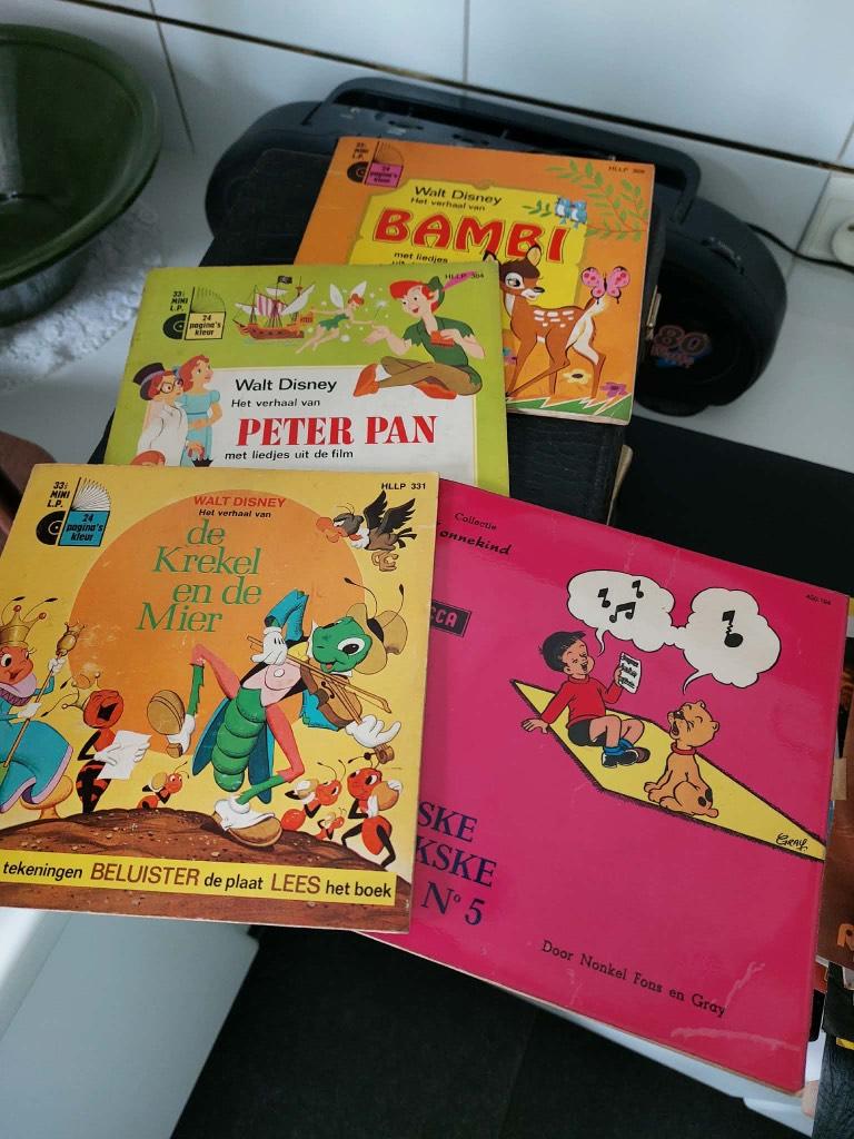Vinyl single kindersprookjes Disney, Enlèvement, Utilisé, Enfants et Jeunesse, Single