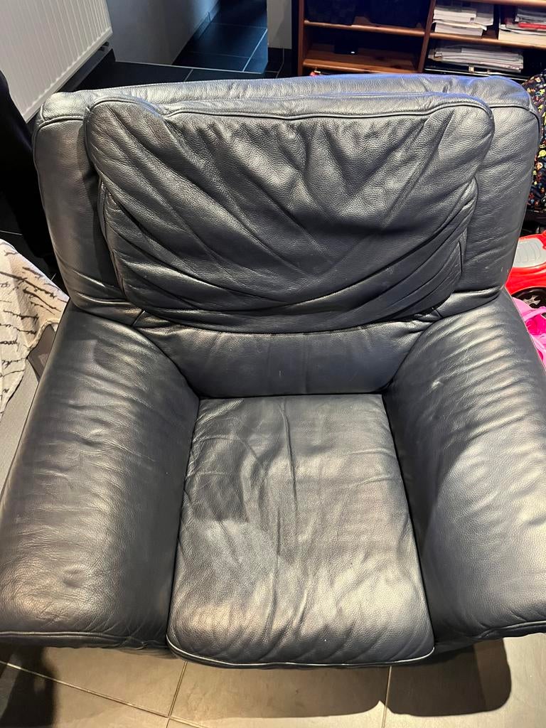 Fauteuil en cuir a donner, Enlèvement ou Envoi, Comme neuf, Cuir