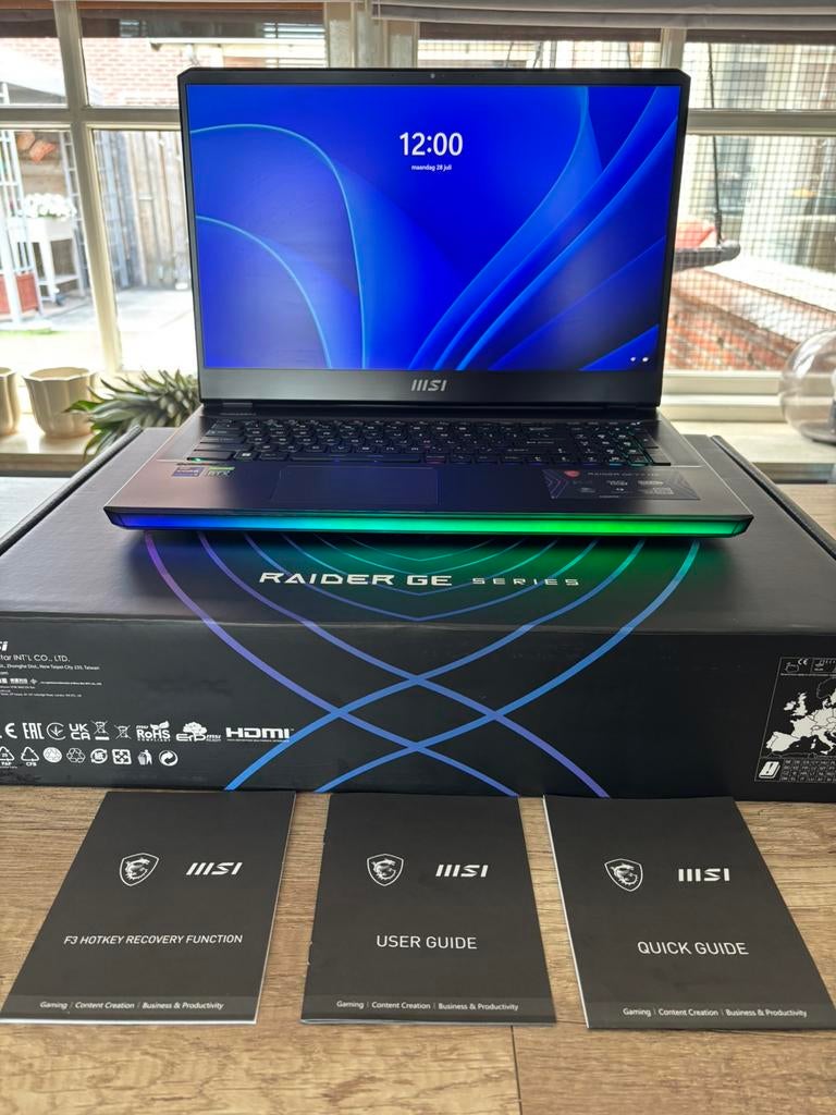 MSI Raider GE77HX, Informatique & Logiciels, Ordinateurs portables Windows, Comme neuf, SSD, Gaming, Enlèvement ou Envoi