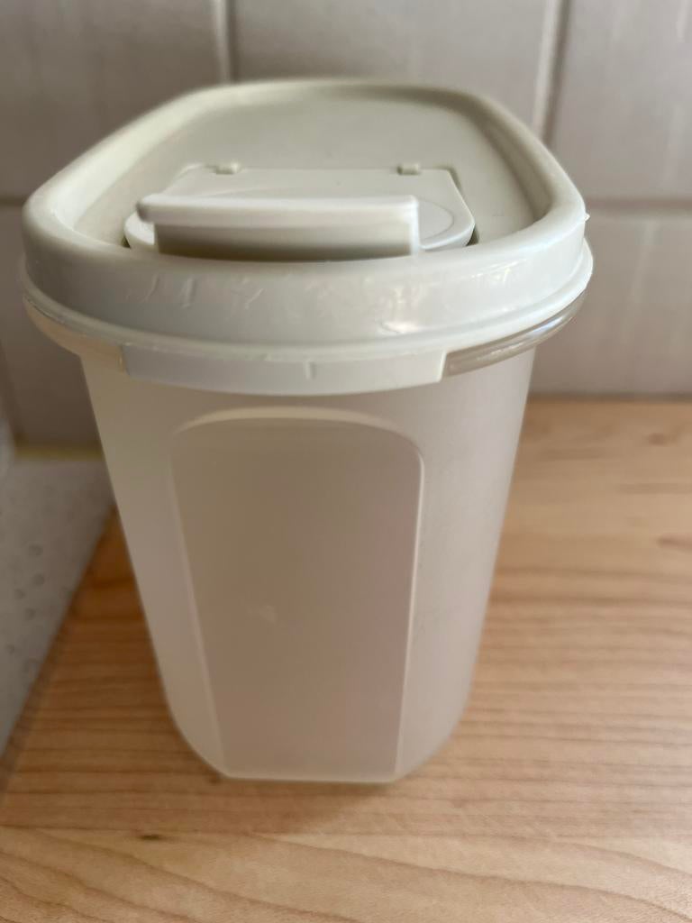 Tupperware ruimtespaarders 1.1 l., Huis en Inrichting, Keuken | Tupperware, Ophalen, Gebruikt, Wit