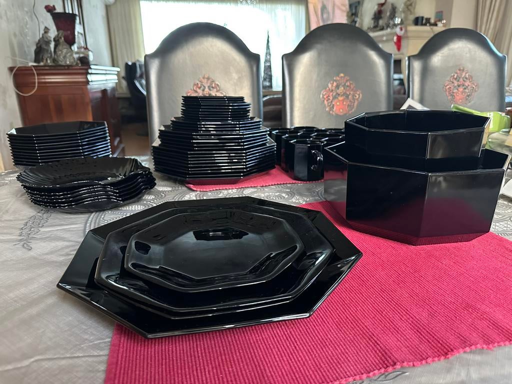 Balances Octime noires Arcoroc France Luminarc, Maison & Meubles, Service complet, Verre, Enlèvement, Utilisé