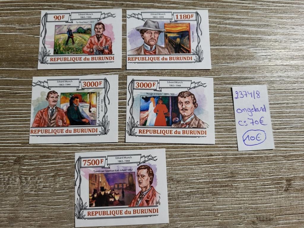 Burundi ongetand, Ophalen of Verzenden, Postfris, Postfris