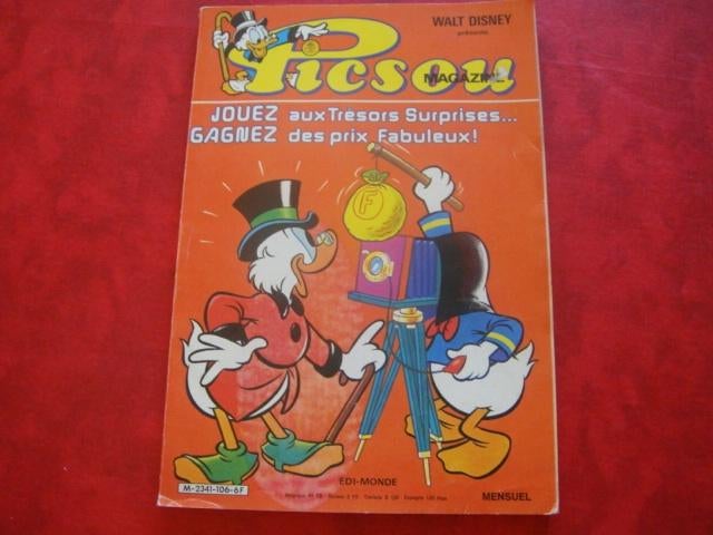 Livres  Picsou Jouez aux Trésors Surprises 1980, Envoi, Walt Disney