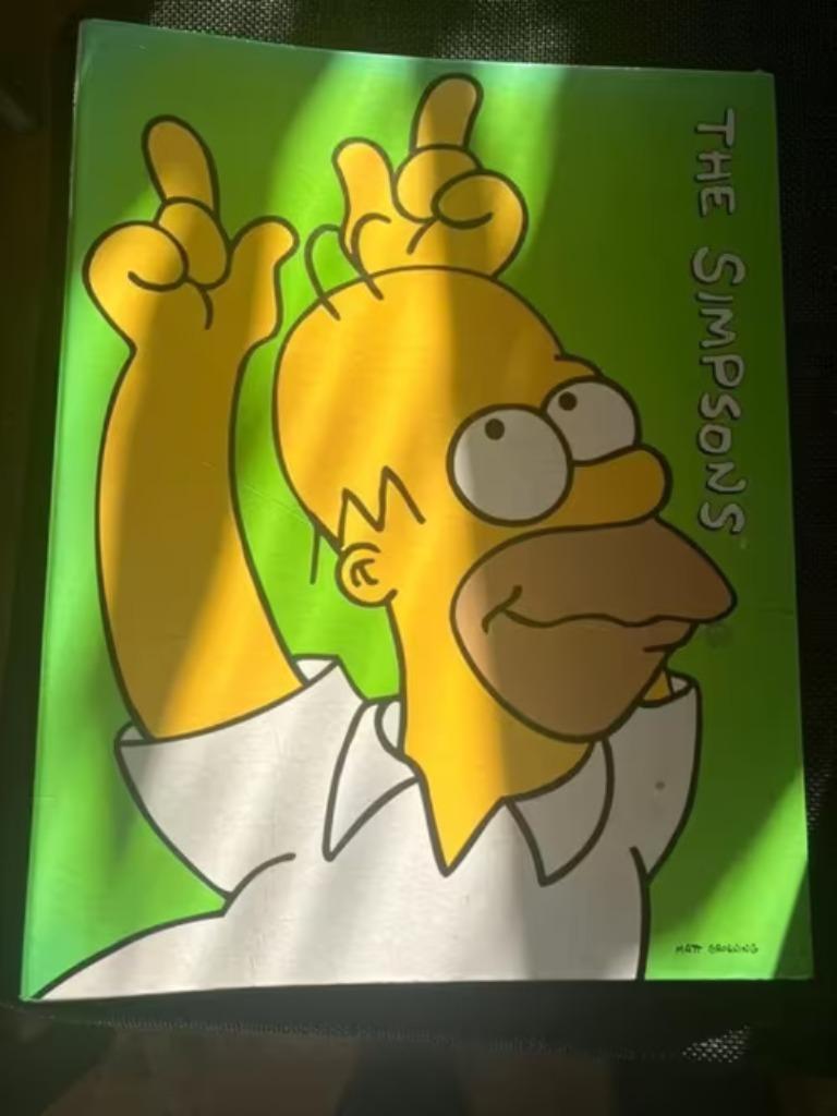 The Simpsons Homer Bart Simpson ringmap 1996, Ophalen of Verzenden, Gebruikt