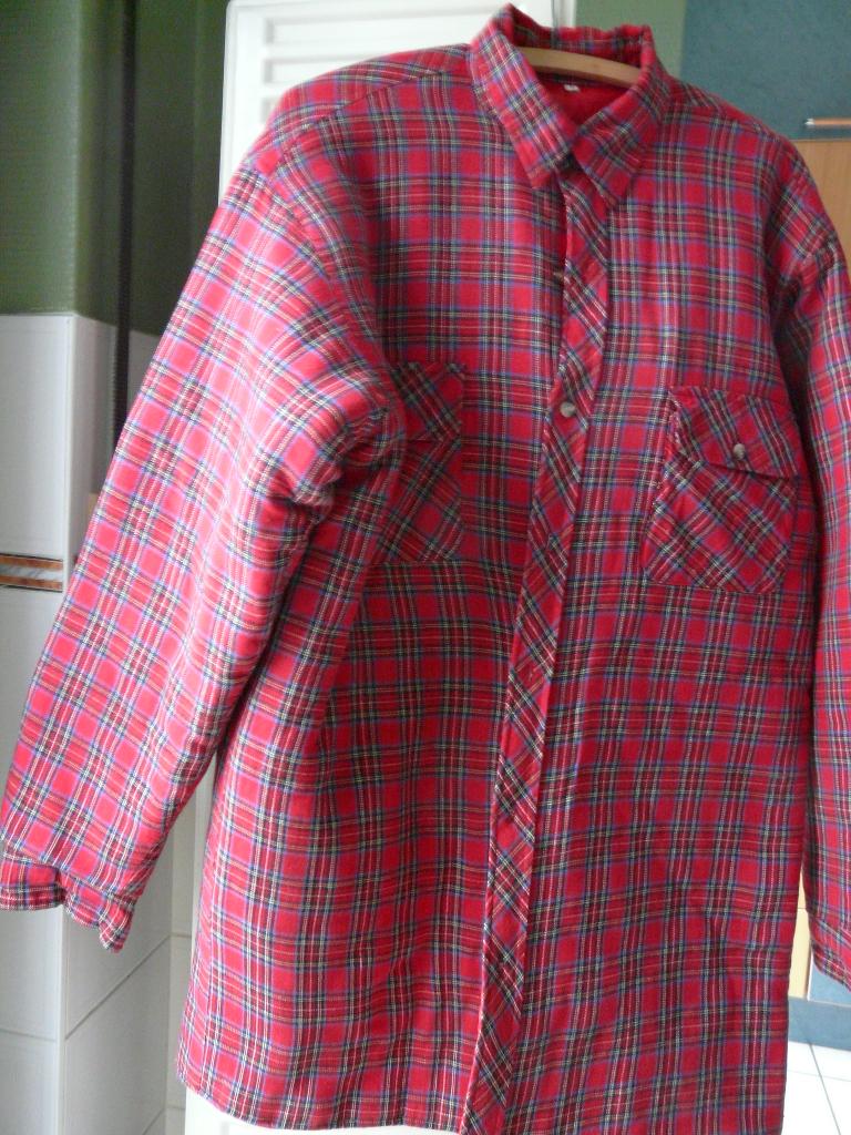 Warm, gewatteerd winter overhemd voor heren maat L, Kleding | Heren, Ophalen, Gedragen, Rood