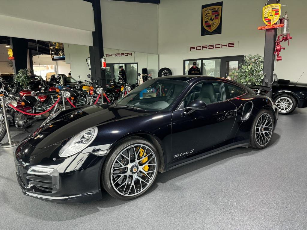 Porsche Turbo S 991 3.8 4x4 560pk, Auto's, Porsche, Automaat, 4 zetels, Zwart, Leder