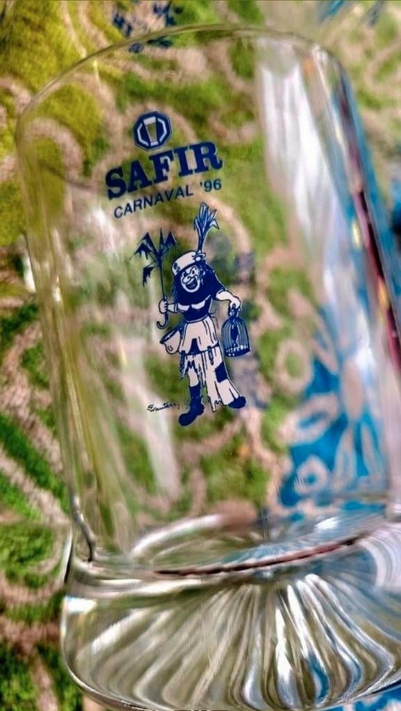AALST Safir carnaval 1996  6x verres, Enlèvement ou Envoi, Comme neuf