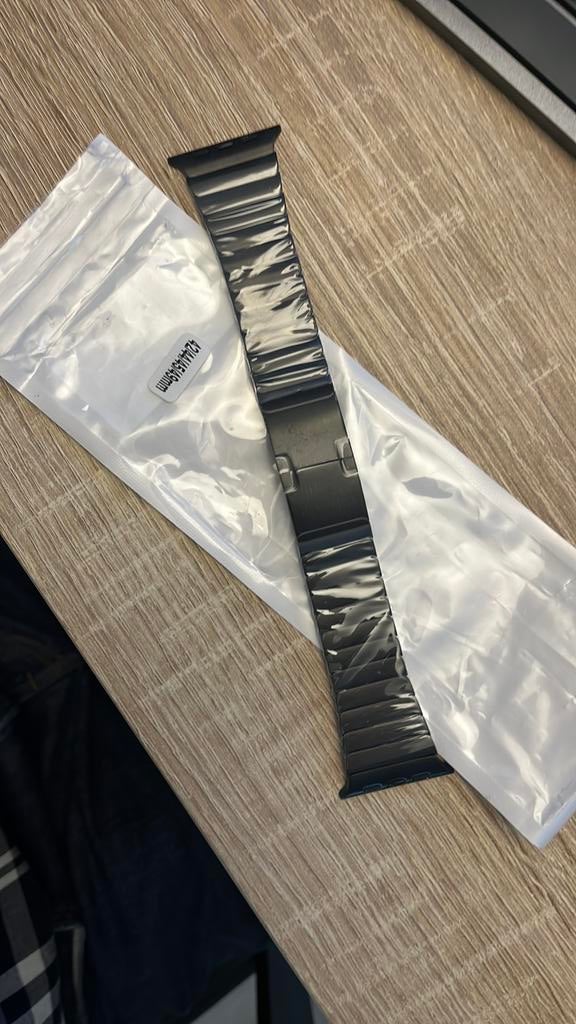 Apple smartwatch, Handtassen en Accessoires, Smartwatches, Ophalen, Nieuw, Zwart, IOS