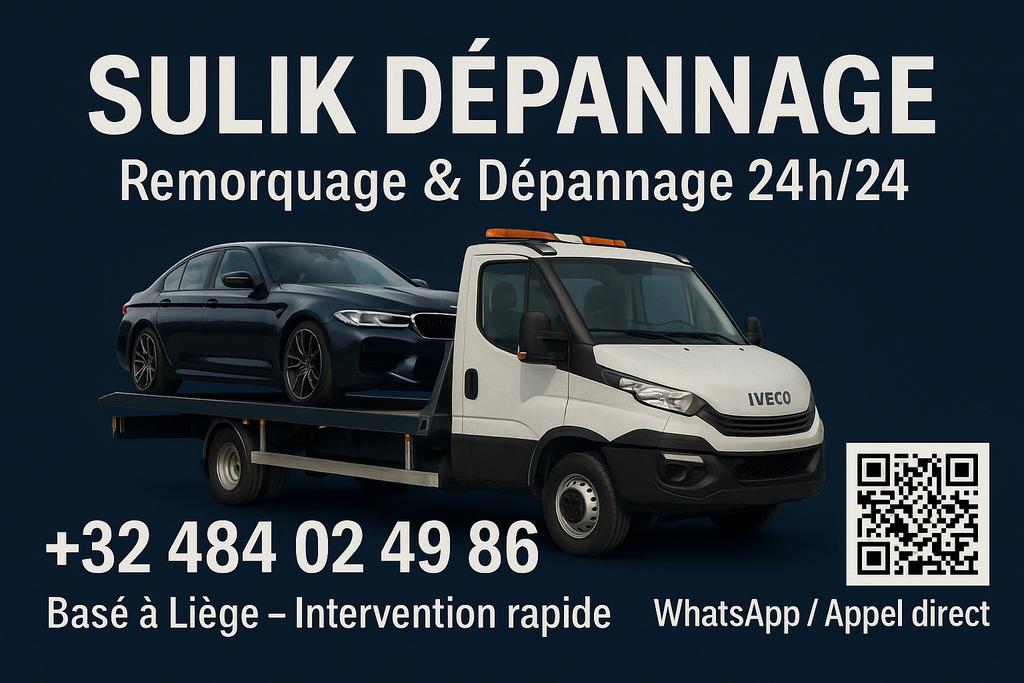 “Dépannage & Remorquage 24h/24 – Partout en Belgique”, Services & Professionnels, Auto & Moto | Mécaniciens & Garages, Autres travaux