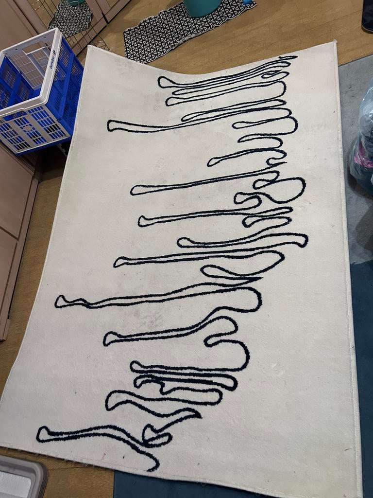 Grand tapis ikea, Maison & Meubles, Ameublement | Tapis & Moquettes, Enlèvement, Blanc